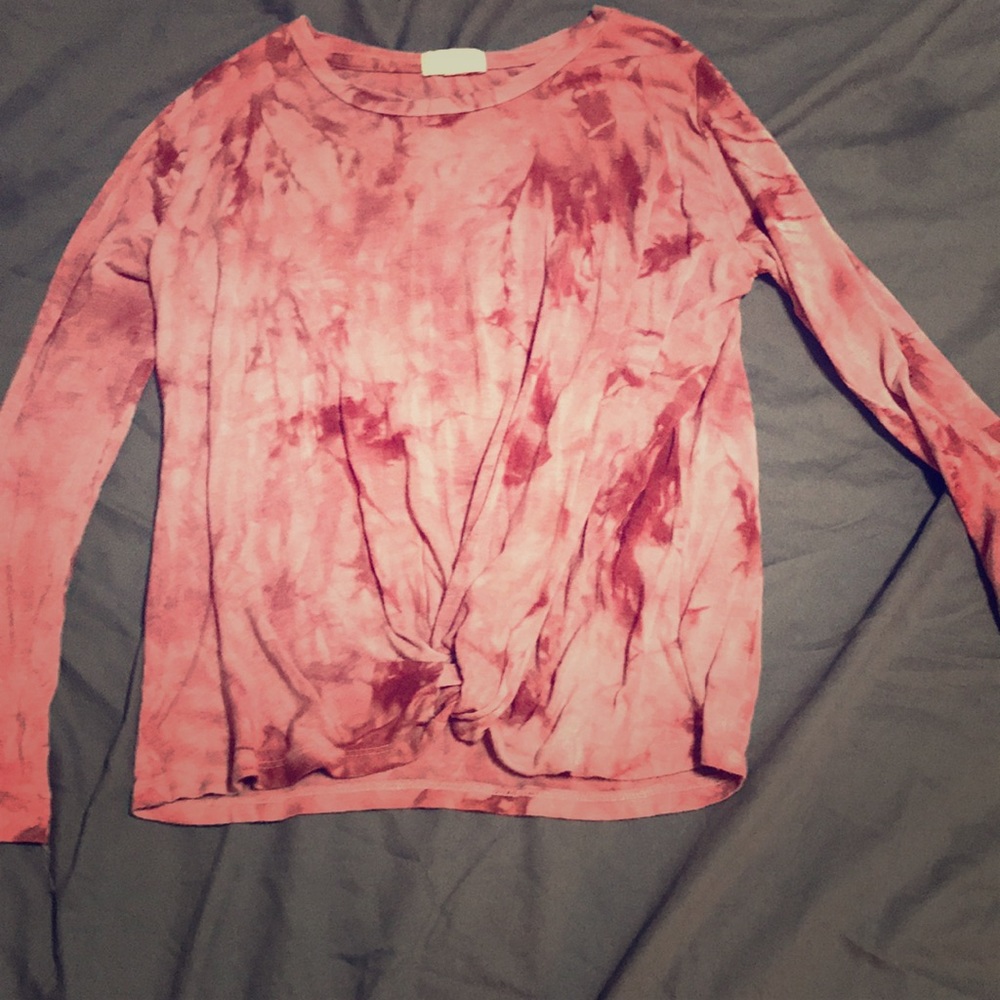 Pink kinda Camo crop top